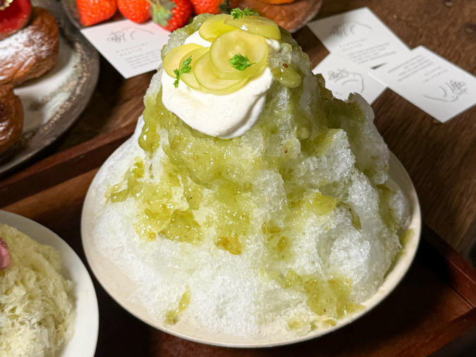 Shine Muscat Shaved Ice, Hakusui, Ukiha City