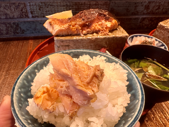 Robata no Itokashi Silver Salmon Set Meal