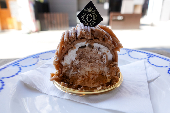 Cross-section of Mont Blanc from "patisserie chez chichi"