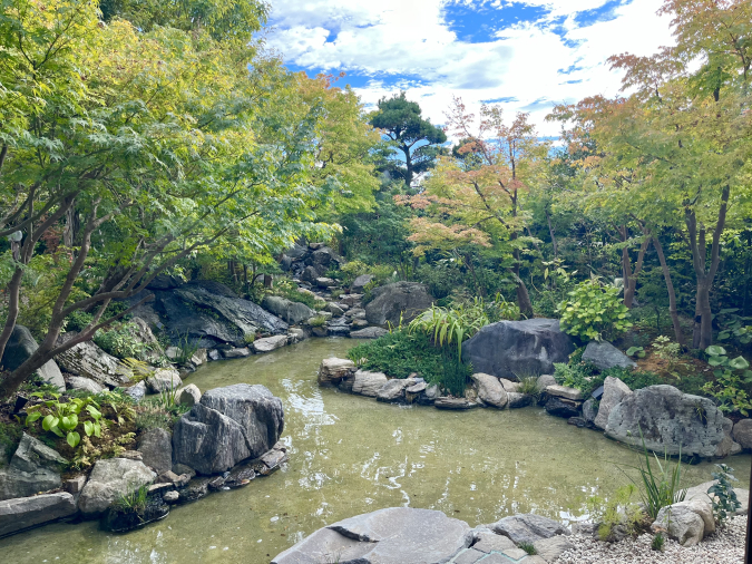 柳川  カフェ憩（いこい）日本庭園