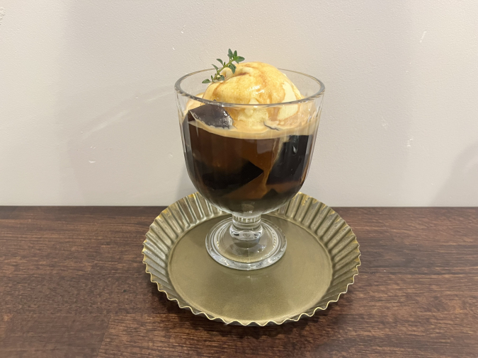 cafe cotton coffee jelly affogato