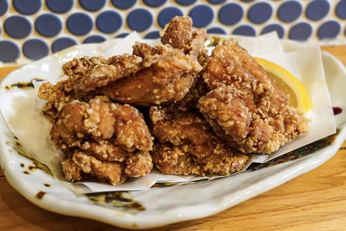 Ogura Torikura: Deep-fried chicken thighs