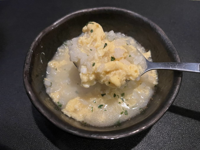 Steamed meat/Motsunabe Nakasu Suzurantei Shisoba porridge