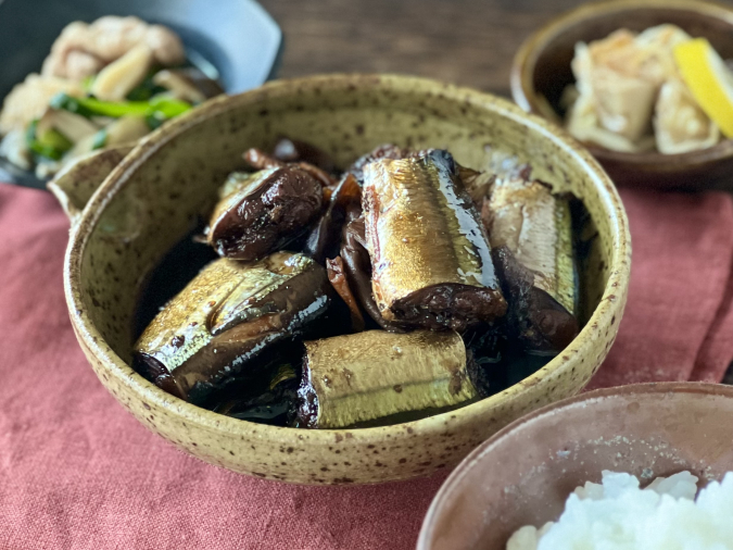 秋刀魚の梅甘露煮