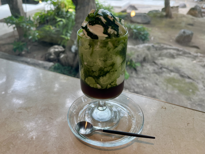 At the MARQUEE: Premium Uji Matcha and Brown Sugar Jelly Frappe