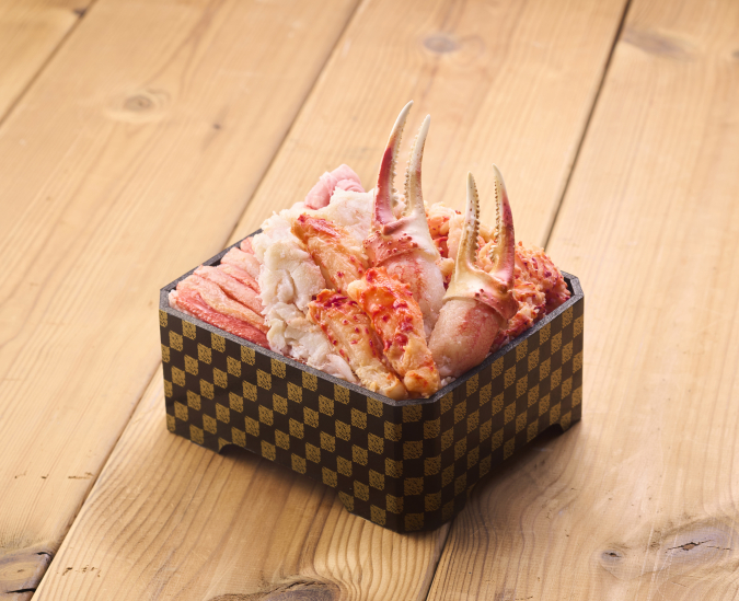 Hakata Hankyu Winter Hokkaido Products Fair Sapporo Kanikosen Three Large Snow Crab and Hanasaki Crab Bento