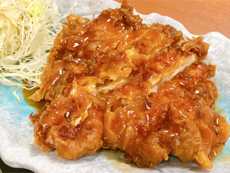 Black vinegar chicken nanban set meal Takamotoya Kokura East store