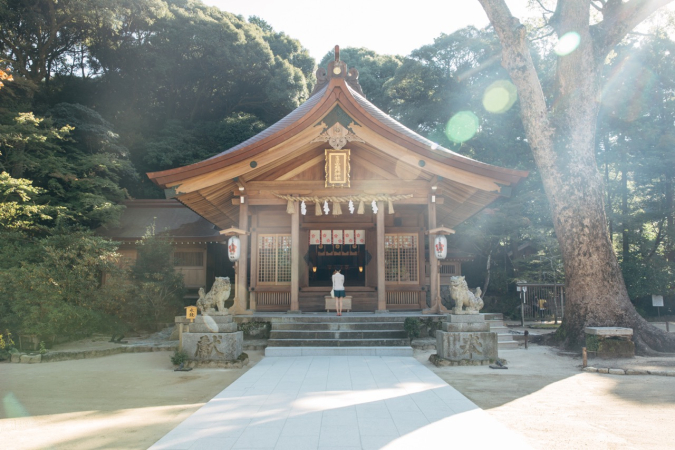 竈門神社　本殿