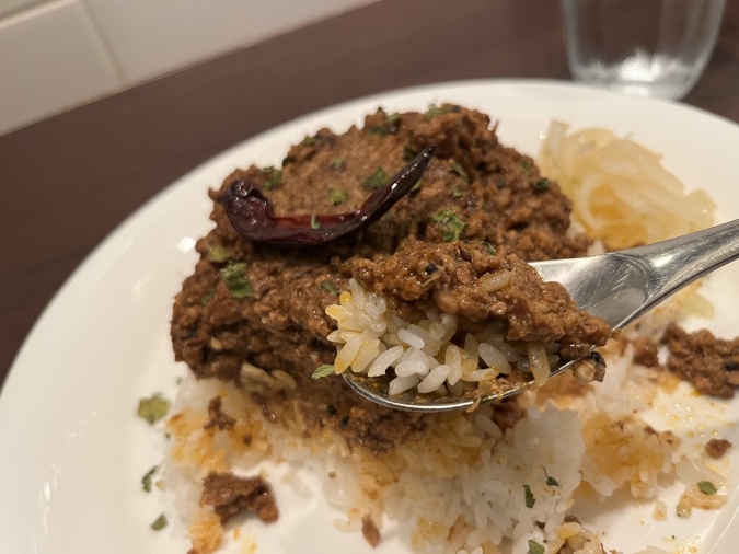 カレーキノシタ　ダブルキーマカレー③