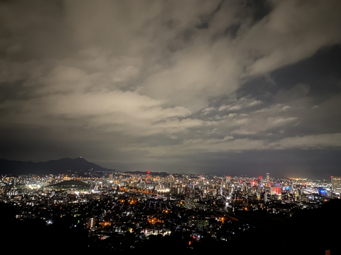 足立公園展望台　夜景