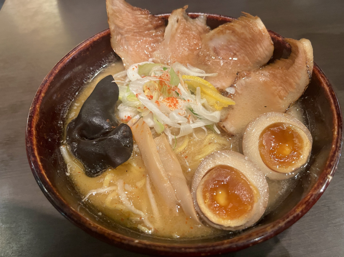 Ramen Stadium Sapporo Miso ~Once in a Lifetime~ Grilled Fatty Pork Miso Ramen with Seasoned Egg