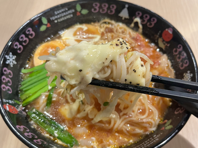 Ramen Stadium Original Tomato Ramen Sanmi Flavor Explosion!! Grilled Cheese Shrimp Mayonnaise Tomato Ramen