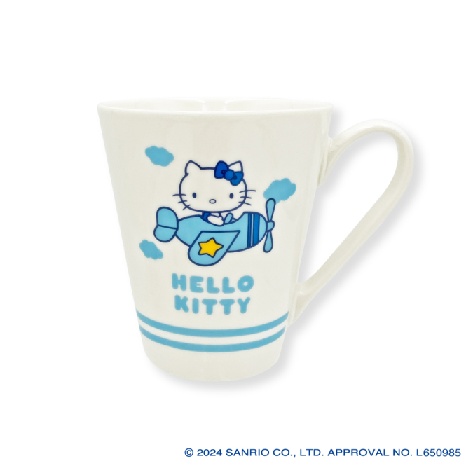 「Hello Kitty 50th Anniversary Market」福岡三越先行販売『コニカルマグ　みずいろ​　ハローキティ全3種』