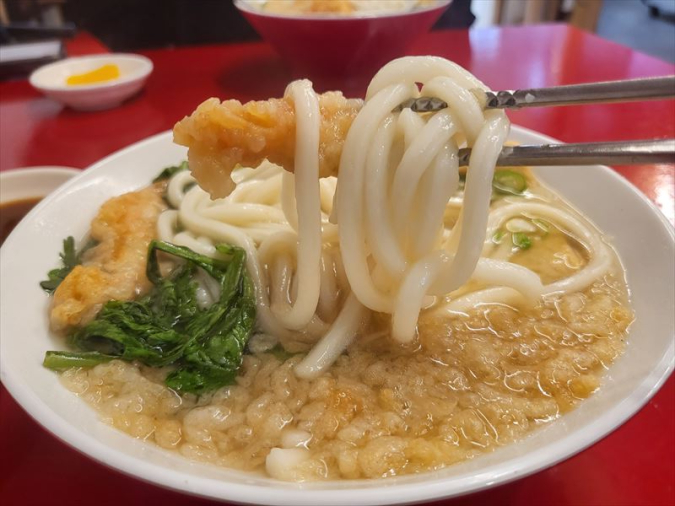 ジョンガクチブのえび天とククス麺