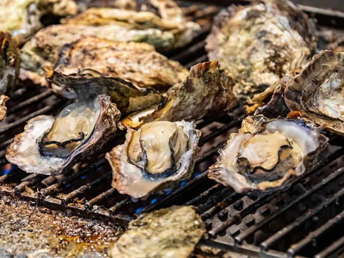 糸島　牡蠣小屋　焼牡蠣　イメージ