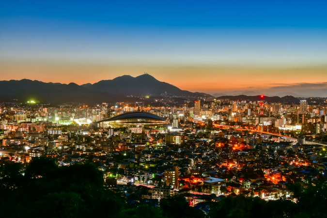 足立公園　夜景