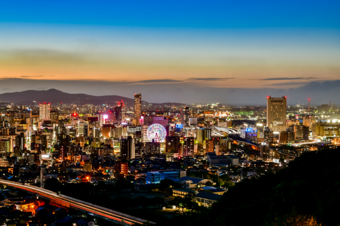 足立公園　夜景