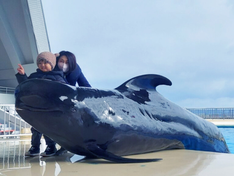 マリンワールド海の中道　　記念写真