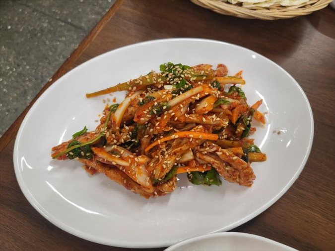 キッパルチブの北朝鮮風鶏のあえもの