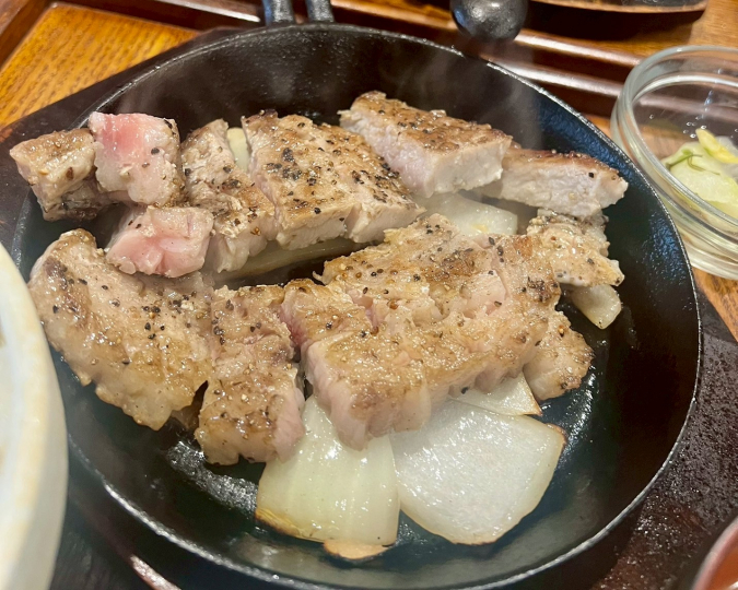 肉ランチまとめ　十一　豚ステーキ