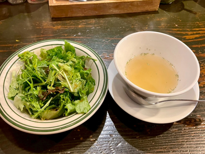 肉ランチまとめ　オーロラ　サラダスープ