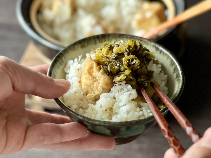 厚揚げごはん