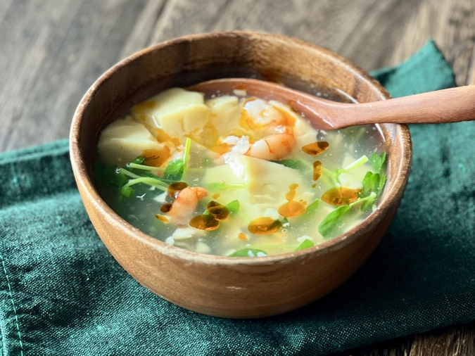 玉子豆腐のスープ