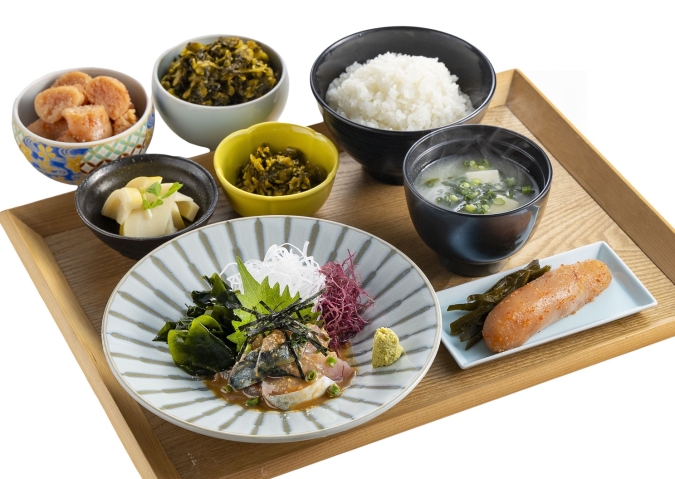 博多めんたいやまや食堂 MARK IS 福岡ももち店　胡麻さば定食