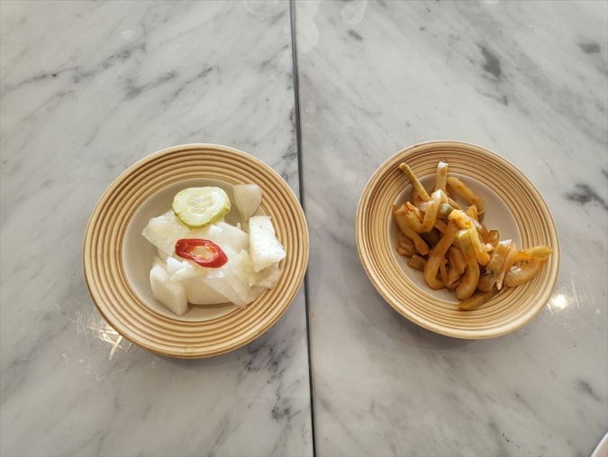 サンジョのピクルスとザーサイ