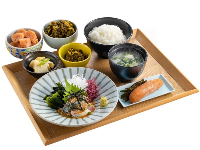 博多めんたいやまや食堂 MARK IS 福岡ももち店　胡麻さば定食