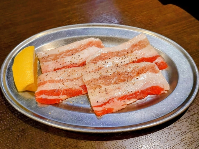 焼肉蓮黒豚バラ