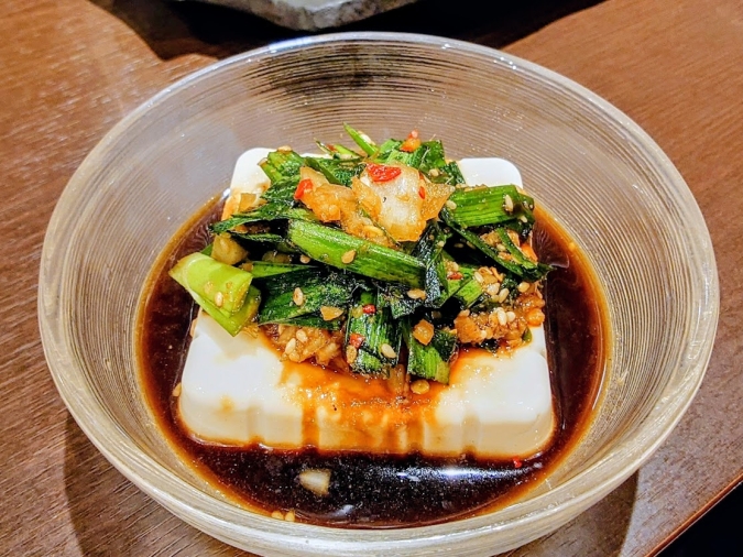 焼肉蓮ニラ醬冷奴