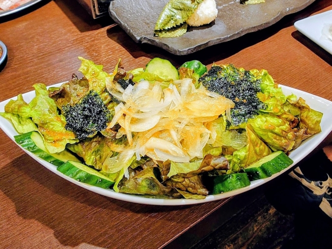 焼肉蓮蓮のチョレギサラダ