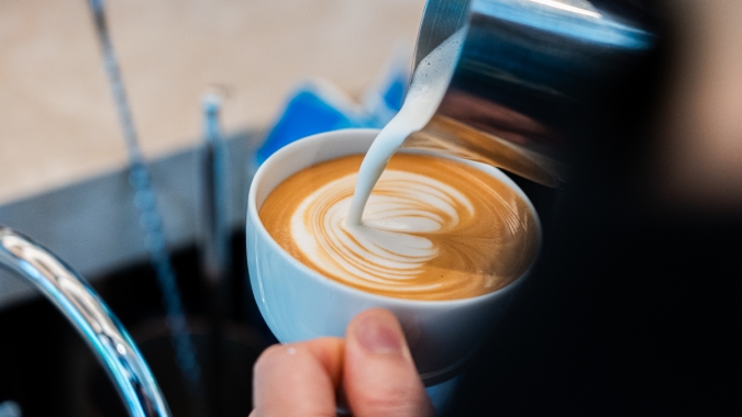 Café Kitsuné Fukuoka ラテアート