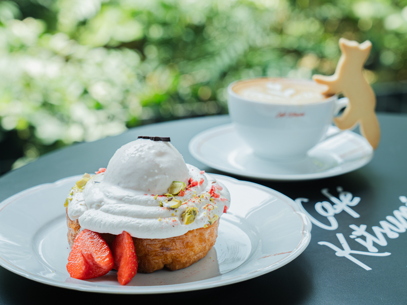 Café Kitsuné Fukuoka フレンチトースト＆ラテ/ワンビル福岡天神