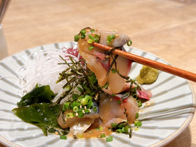 やまや食堂 MARK IS 福岡ももち　ごまサバ