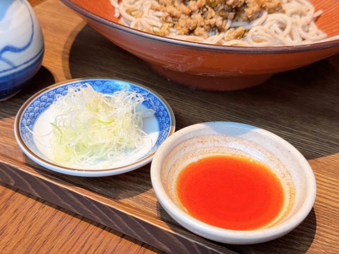 十割そば専門ダイニング『日本そば 澄十朗』　山椒オイル