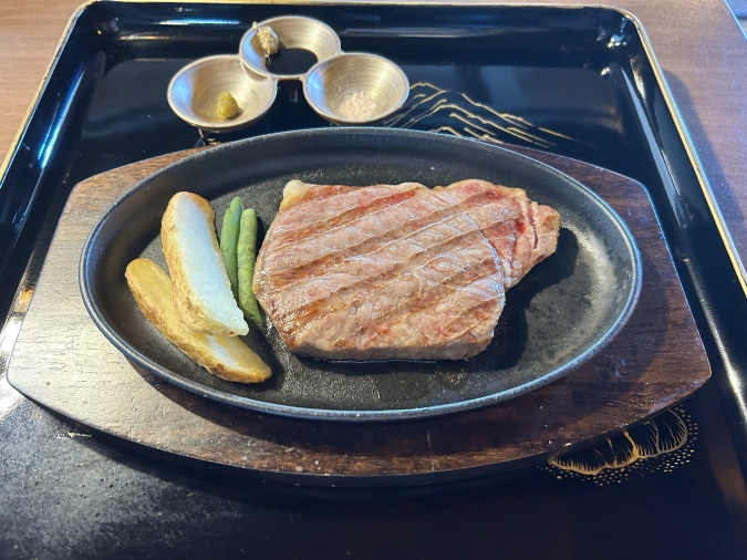 特選黒毛和牛サーロインステーキコース とんかつ 吉岡