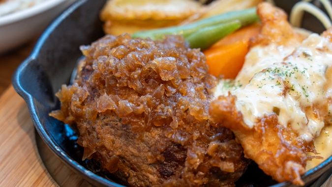 糸島食堂ほもり ハンバーグ