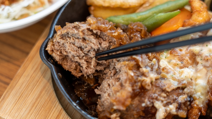 糸島食堂ほもり ハンバーグ