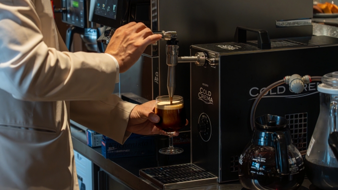 THE CAFE by ONE FUKUOKA HOTEL コールドクレマコーヒー