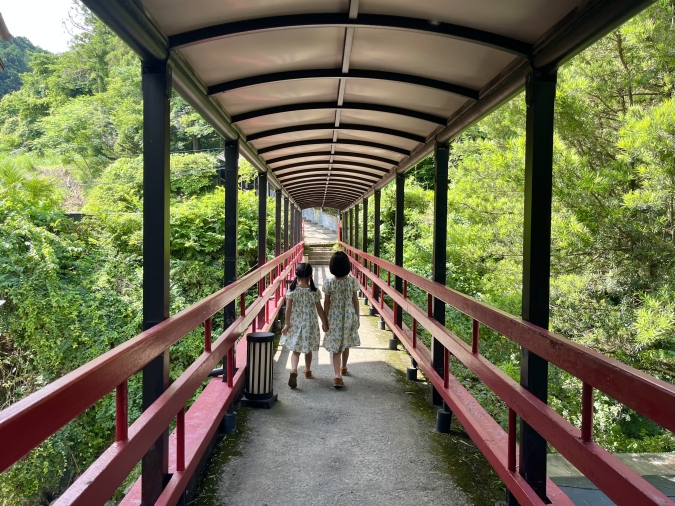 湯めぐりの宿楠水閣 露天風呂までの道なり