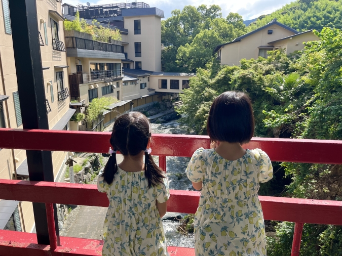 湯めぐりの宿楠水閣 露天風呂までの道なり