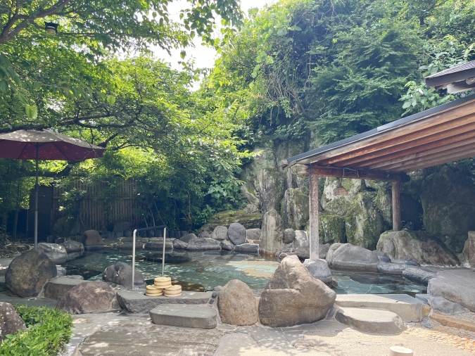 湯めぐりの宿楠水閣 露天風呂湯の禅 かぐや姫の湯