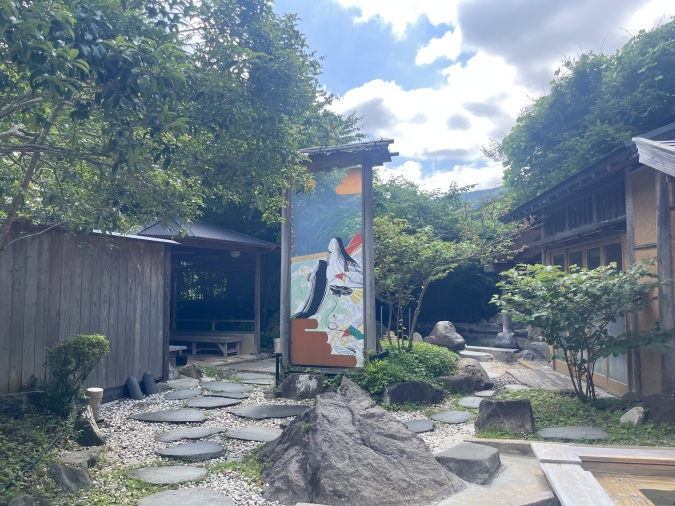 湯めぐりの宿楠水閣 露天風呂湯の禅 かぐや姫の湯