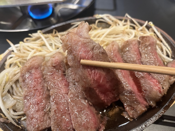 炊き肉牛ちゃん 小倉店 最高級鹿児島黒牛サーロインステーキ