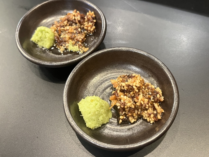 炊き肉牛ちゃん 小倉店 ワサビと食べる醤油