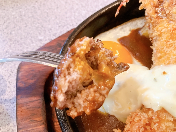 レストラン花苑　エビフライ＆ハンバーグ