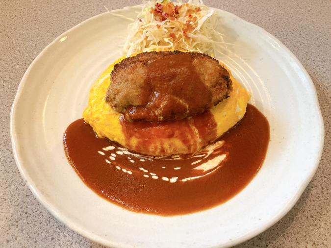 レストラン花苑　オムライスハンバーグ