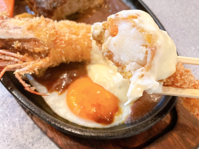 レストラン花苑　エビフライ＆ハンバーグ